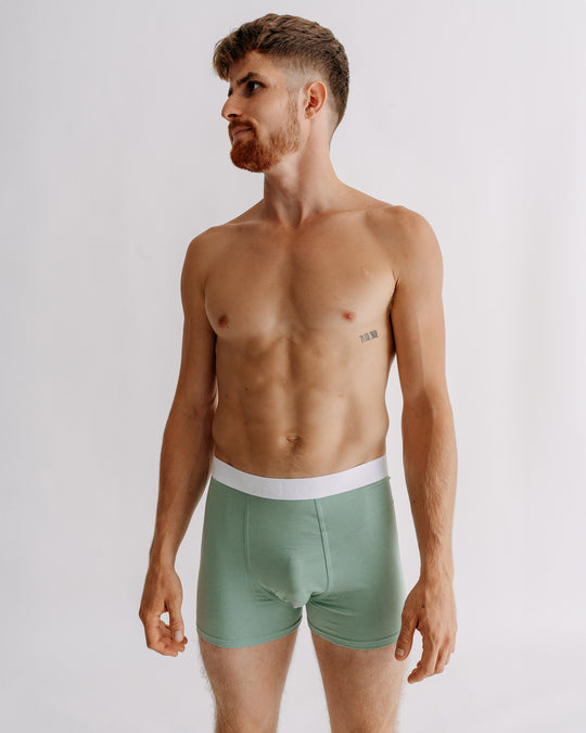 bambusové boxerky Zeus, Mint · ranná rosa